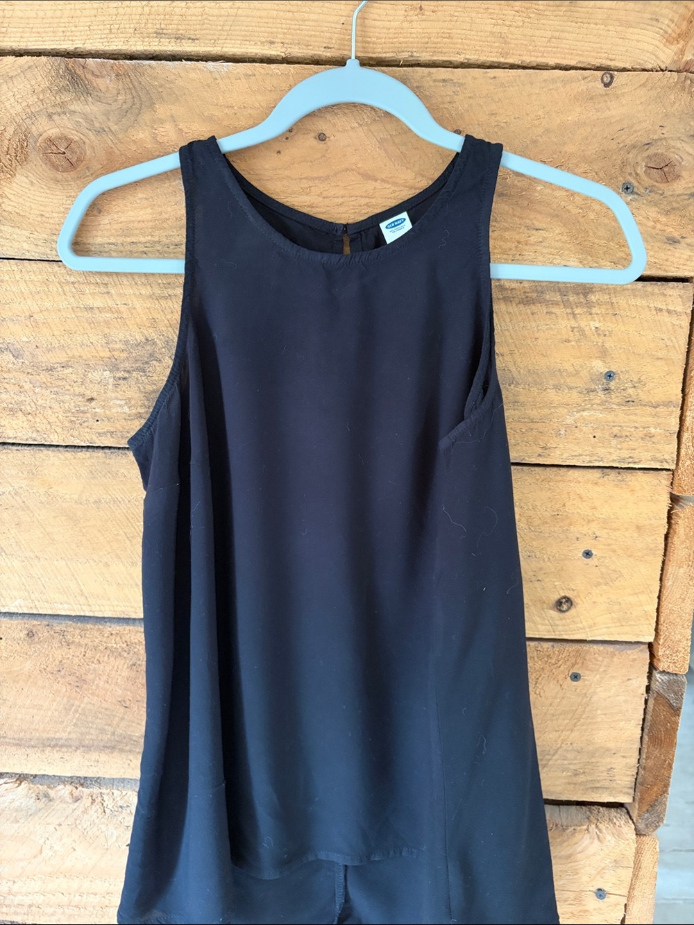 Old Navy Black High-Neck Sleeveless Tank